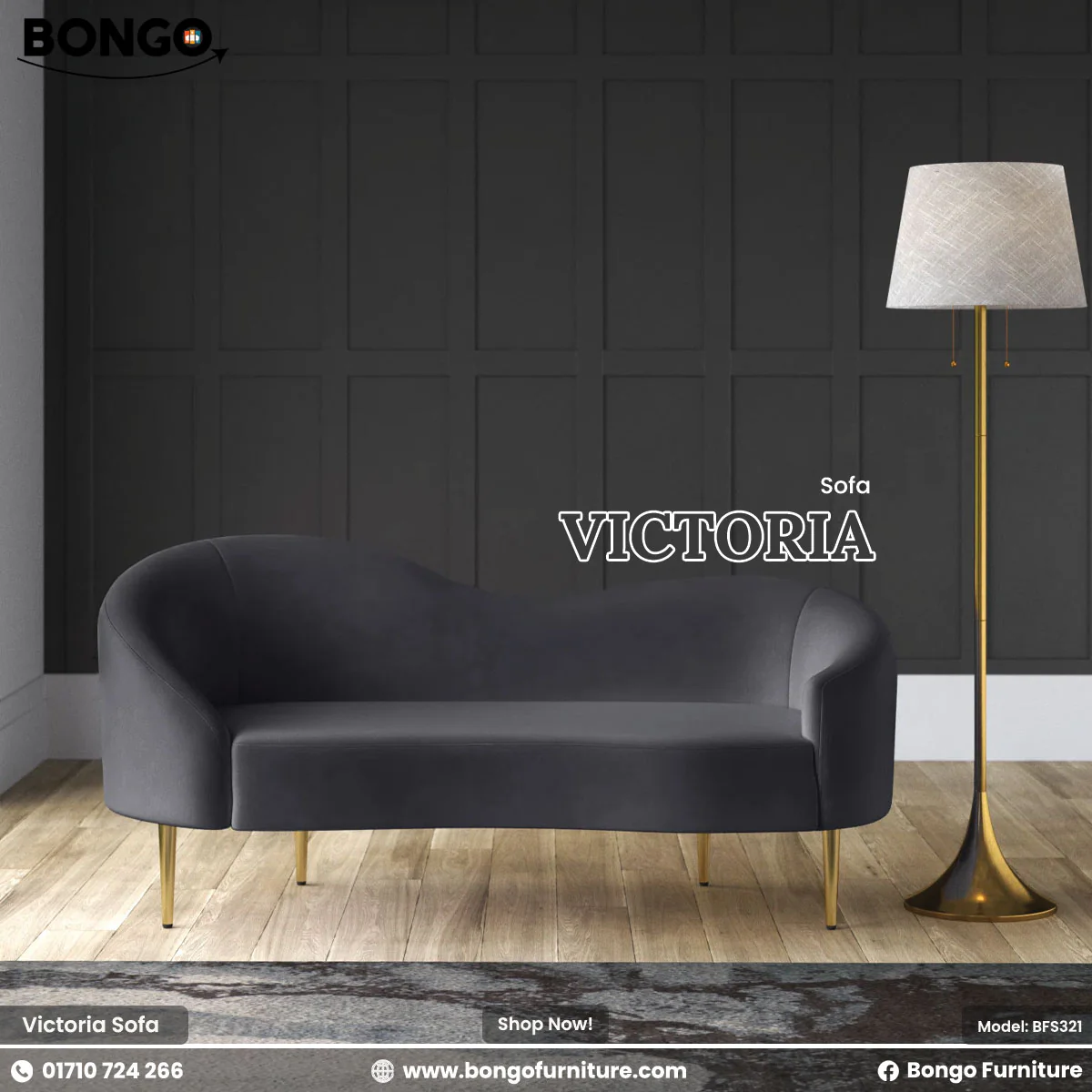 Victoria Sofa - BFS321 - Image 5