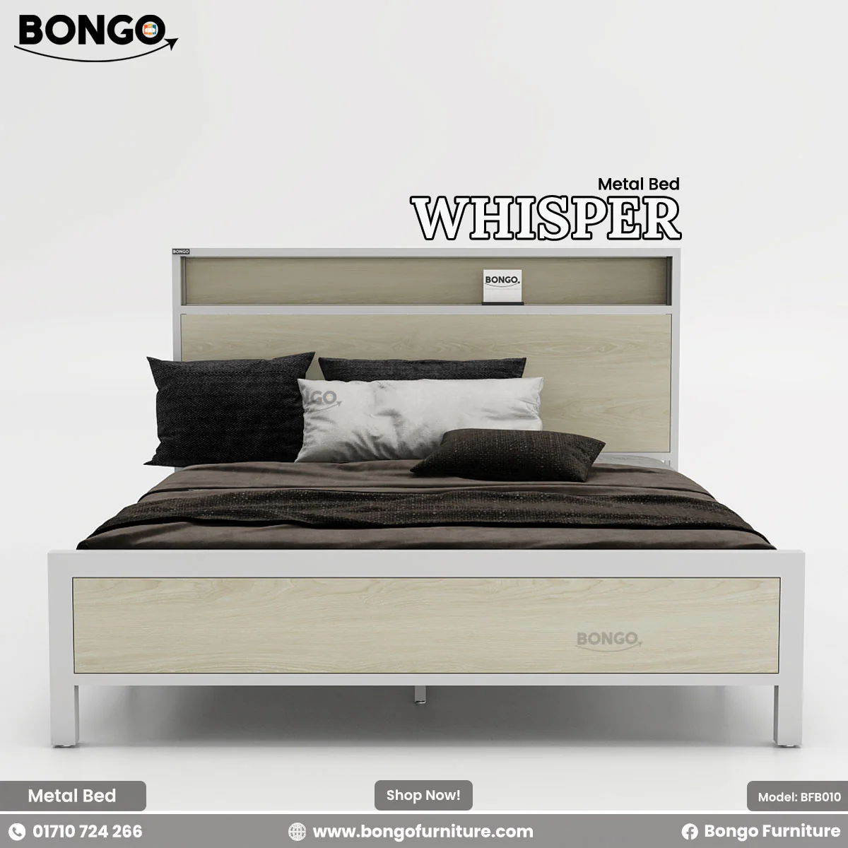 Whisper - Metal Bed | BFB010 - Image 3