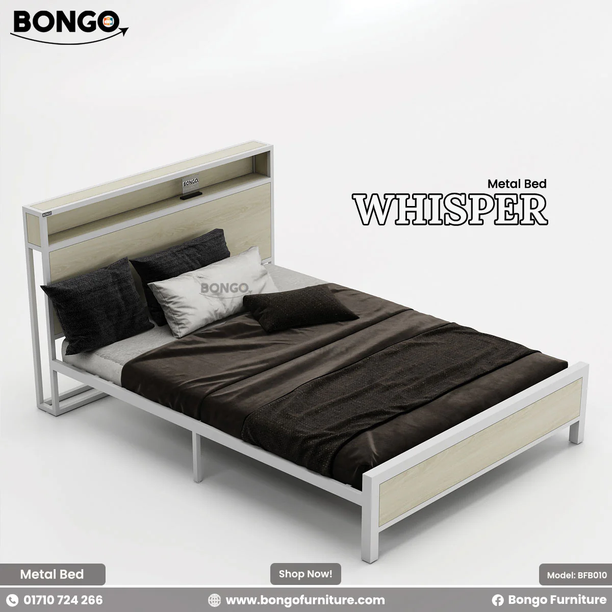 Whisper - Metal Bed | BFB010 - Image 4