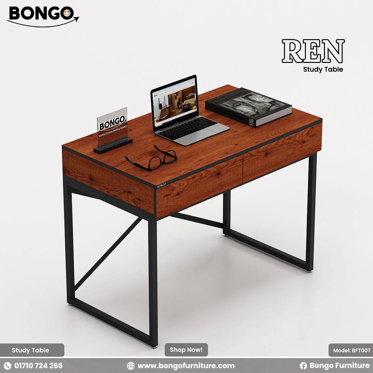 Ren Study Table - BFT007 - Image 3