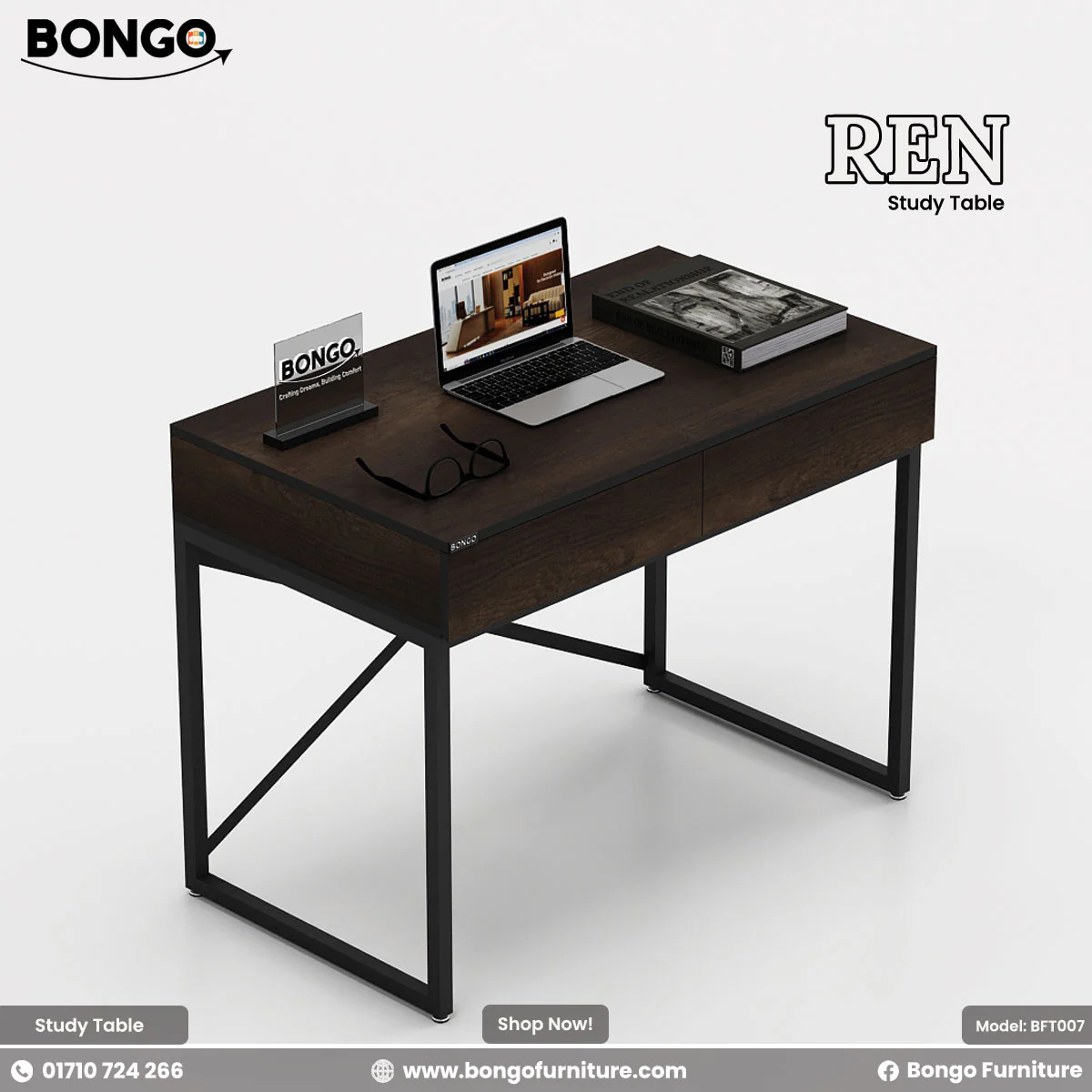 Ren Study Table - BFT007 - Image 6